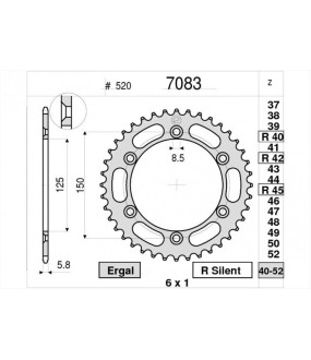 ΓΡΑΝΑΖΙ ΤΡΟΧΟΥ OGNIBENE 520 42T