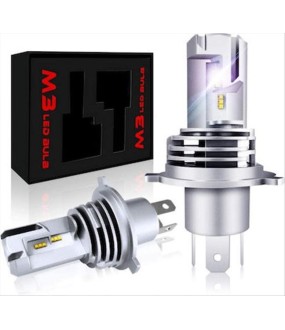 ΛΑΜΠΑ H4/HS1 LED TAIWAN ΣΕΤ 12V25/25W 6500K