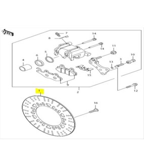 ΔΙΣΚΟΣ ΕΜΠΡΟΣΘΙΟΥ ΦΡΕΝΟΥ MODENAS KRISS/KAWASAKI KAZER ΑΝΤΑΛΛΑΚΤΙΚΑ