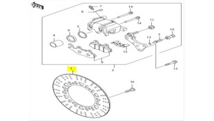 ΔΙΣΚΟΣ ΕΜΠΡΟΣΘΙΟΥ ΦΡΕΝΟΥ MODENAS KRISS/KAWASAKI KAZER ΑΝΤΑΛΛΑΚΤΙΚΑ