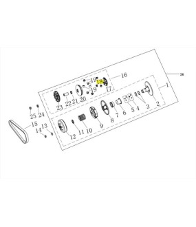 ΟΔΗΓΟΣ ΒΑΡΙΑΤΟΡ (SET/3) VOGE SR1 125