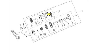 ΟΔΗΓΟΣ ΒΑΡΙΑΤΟΡ (SET/3) VOGE SR 125/200