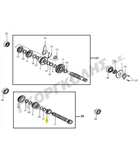 ΓΡΑΝΑΖΙ 2ας ΠΡΩΤΕΥΩΝ (16T) SYM VF 125 ΑΝΤΑΛΛΑΚΤΙΚΑ