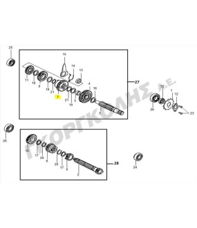 ΓΡΑΝΑΖΙ 2ας ΔΕΥΤΕΡΕΥΩΝ (31T) SYM VF 125 ΑΝΤΑΛΛΑΚΤΙΚΑ