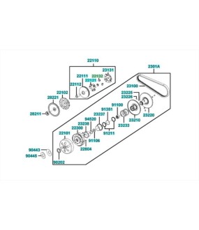 ΟΔΗΓΟΣ ΒΑΡΙΑΤΟΡ (SET/3) KYMCO MICARE 125 ΑΝΤΑΛΛΑΚΤΙΚΑ