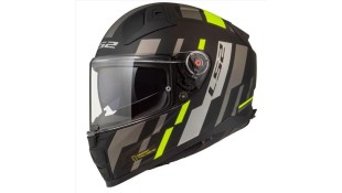 LS2 FF811 VECTOR II TRON MATT BLACK H-V YELLOW M