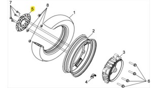 ΔΙΣΚΟΣ ΟΠΙΣΘΙΟΥ ΦΡΕΝΟΥ SYM VS 150