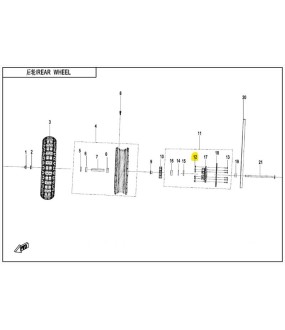 ΠΑΞΙΜΑΔΙ ΒΙΔΑΣ ΓΡΑΝΑΖΙΟΥ ΤΡΟΧΟΥ CFMOTO 450 MT ΑΝΤΑΛΛΑΚΤΙΚΑ ΠΑΞΙΜΑΔΙ ΒΙΔΑΣ ΓΡΑΝΑΖΙΟΥ ΤΡΟΧΟΥ CFMOTO 450 MT