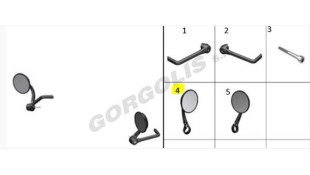 ΚΑΘΡΕΦΤΗΣ ΑΡΙΣΤΕΡΟΣ DAYTONA ZONTES G125/155