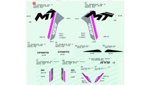 ΑΥΤΟΚΟΛΛΗΤΟ ΚΑΛΥΜΜΟΣ ΨΥΓΕΙΟΥ ΑΡΙΣΤΕΡΟ CFMOTO 450 MT Zephyr Blue