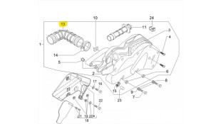 ΚΟΛΑΡΟ ΕΙΣΑΓΩΓΗΣ ΚΑΡΜΠΥΛΑΤΕΡ PIAGGIO BEVERLY 250