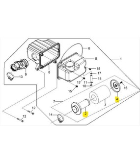 ΒΑΣΗ ΦΙΛΤΡΟΥ ΑΕΡΟΣ SYM TRACKRUNNER 200