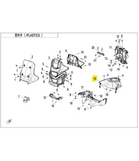 UPPER PANEL, FUEL TANK CFMOTO 450 MT