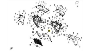 ΚΑΛΥΜΜΑ ΨΥΓΕΙΟΥ ΕΜΠΡΟΣ ΑΡΙΣΤΕΡΟ CFMOTO 450 MT