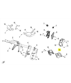 ΚΑΛΥΜΜΑ ΚΙΝΗΤΗΡΑ ΑΡΙΣΤΕΡΟ CFMOTO 450 MT