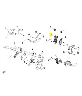 ΚΑΛΥΜΜΑ ΜΑΡΣΠΙΕ ΔΕΞΙ CFMOTO 450 MT