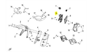 ΚΑΛΥΜΜΑ ΜΑΡΣΠΙΕ ΔΕΞΙ CFMOTO 450 MT