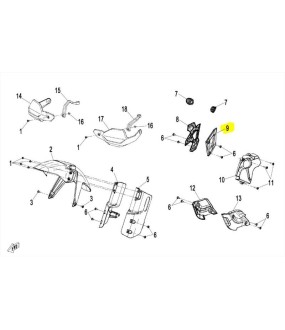 ΚΑΛΥΜΜΑ ΜΑΡΣΠΙΕ ΑΡΙΣΤΕΡΟ CFMOTO 450 MT