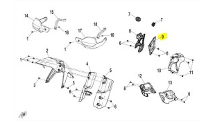 ΚΑΛΥΜΜΑ ΜΑΡΣΠΙΕ ΑΡΙΣΤΕΡΟ CFMOTO 450 MT