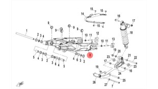 ΨΑΛΙΔΙ ΟΠΙΣΘΙΟ CFMOTO 450 MT