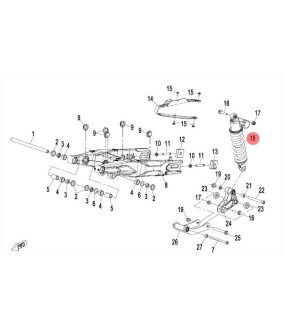 ΑΝΑΡΤΗΣΗ ΟΠΙΣΘΙΑ CFMOTO 450 MT