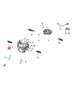 ΦΛΑΣ ΔΕΞΙ ΕΜΠΡΟΣ CFMOTO 450/800 MT