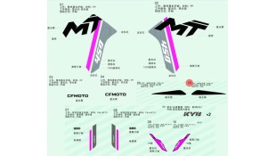 ΑΥΤΟΚΟΛΛΗΤΟ ΤΕΠΟΖΙΤΟΥ ΔΕΞΙ CFMOTO 450 MT Zaphyr blue