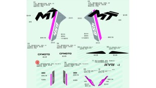 ΑΥΤΟΚΟΛΛΗΤΟ ABS ΑΡΙΣΤΕΡΟ CFMOTO 450 MT Zaphyr blue
