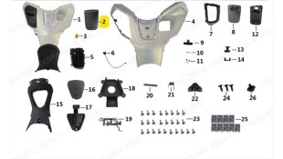 ΚΑΛΥΜΜΑ ΠΟΔΙΑΣ ΕΣΩΤΕΡΙΚΗΣ ΚΛΕΙΔΑΡΙΑΣ KEEWAY VIESTE 125 LX