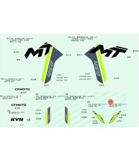 ΑΥΤΟΚΟΛΛΗΤΟ ΜΑΣΚΑΣ ΦΑΝΟΥ ΔΕΞΙ CFMOTO 450 MT Tunda Grey
