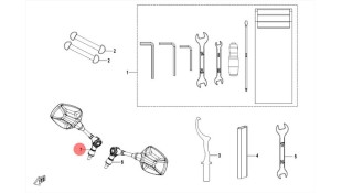 ΚΑΘΡΕΦΤΗΣ ΔΕΞΙΟΣ CFMOTO 450 MT