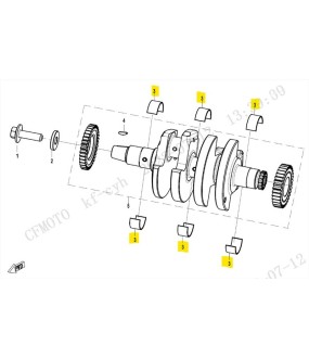 ΚΟΥΖΙΝΕΤΑ ΣΤΡΟΦΑΛΟΥ RED CFMOTO 450 MT SPARE PARTS
