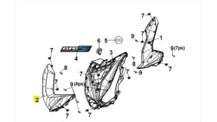 ΠΟΔΙΑ ΕΜΠΡΟΣΘΙΑ ΑΡΙΣΤΕΡΗ ΛΕΥΚΗ (WH-006U) JET 14 EVO 125/200 SPARE PARTS