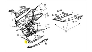 ΚΑΠΑΚΙ ΕΜΠΡΟΣ ΑΡΙΣΤΕΡΟ (BK-007U) SYM JET 14 EVO 125/200 SPARE PARTS