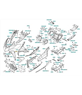 ΠΟΔΙΑ Α ΕΜΠΡΟΣΘΙΑ ΔΕΞΙΑ ΓΚΡΙ XCITING VS 400i E5 SPARE PARTS