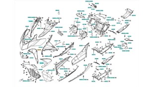 ΠΟΔΙΑ Α ΕΜΠΡΟΣΘΙΑ ΔΕΞΙΑ ΓΚΡΙ XCITING VS 400i E5 SPARE PARTS