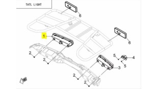 ΦΑΝΑΡΙ ΟΠΙΣΘΙΟ ΔΕΞΙΟ VOGE LONCIN X-WOLF 300 E5+ SPARE PARTS