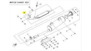 ΛΑΙΜΟΣ ΕΞΑΤΜΙΣΗΣ ΕΜΠΟΣΘΙΟΣ VOGE LONCIN X-WOLF 300 SPARE PARTS