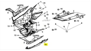 ΚΑΠΑΚΙ ΠΛΑΙΣΙΟΥ ΑΡΙΣΤΕΡΟ ,ΕΜΠΡΟΣ ΚΟΜΜΑΤΙ SYM JET 14 EVO 200 ΑΝΤΑΛΛΑΚΤΙΚΑ