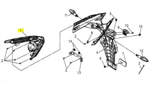 ΦΑΝΑΡΙ ΟΠΙΣΘΙΟ SYM VF 185 E5+ SPARE PARTS