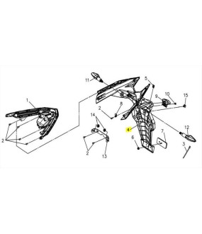 ΦΤΕΡΟ ΟΠΙΣΘΙΟ SYM VF 185 E5+ SPARE PARTS