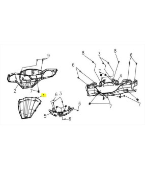 ΠΑΡΜΠΡΙΖ ΔΙΑΚΟΣΜΗΤΙΚΟ SYM VF 185 E5+ SPARE PARTS