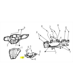 ΦΑΝΟΣ ΘΕΣΕΩΣ ΜΑΣΚΑΣ ΚΟΝΤΕΡ SYM VF 185 E5+ SPARE PARTS