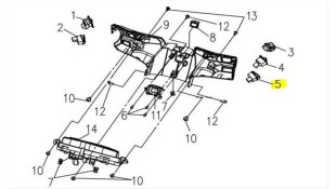 ΔΙΑΚΟΠΤΗΣ ΚΟΡΝΑΣ SYM VF 185 E5+ ΗΛΕΚΤΡΙΚΑ