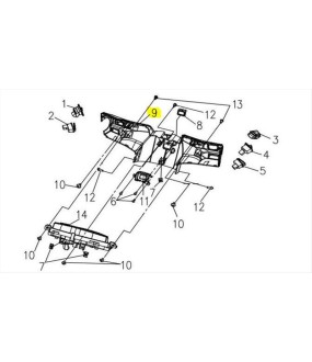 ΜΑΣΚΑ ΚΟΝΤΕΡ SYM VF 185 E5+ SPARE PARTS