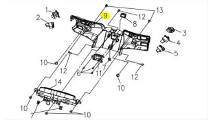 ΜΑΣΚΑ ΚΟΝΤΕΡ SYM VF 185 E5+ SPARE PARTS