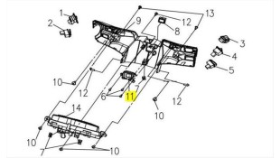 ΘΥΡΑ USB SYM VF 185 E5+ ELECTRICAL PARTS