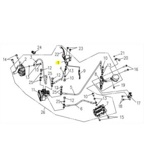 ΤΡΟΜΠΑ ΕΜΠΡΟΣΘΙΟΥ ΦΡΕΝΟΥ SYM VF 185 E5+ SPARE PARTS