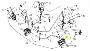 ΔΑΓΚΑΝΑ ΟΠΙΣΘΙΑ ΠΛΗΡΗΣ SYM VF 185 E5+ SPARE PARTS