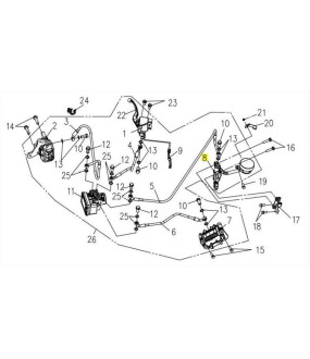 ΤΡΟΜΠΑ ΟΠΙΣΘΙΟΥ ΦΡΕΝΟΥ SYM VF 185 E5+ SPARE PARTS